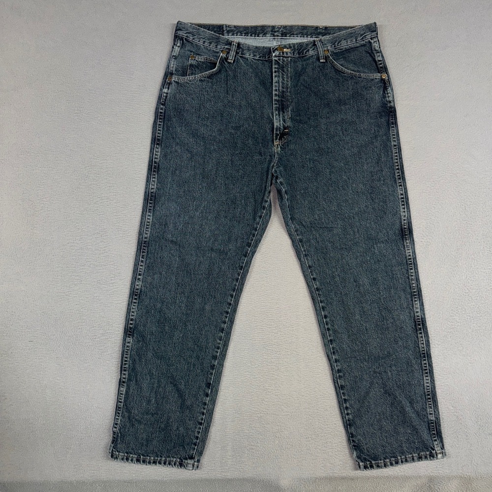 Wrangler Jeans Mens 40x30 (Fits 38x30) Blue Relaxed Fit Five Star Premium Denim